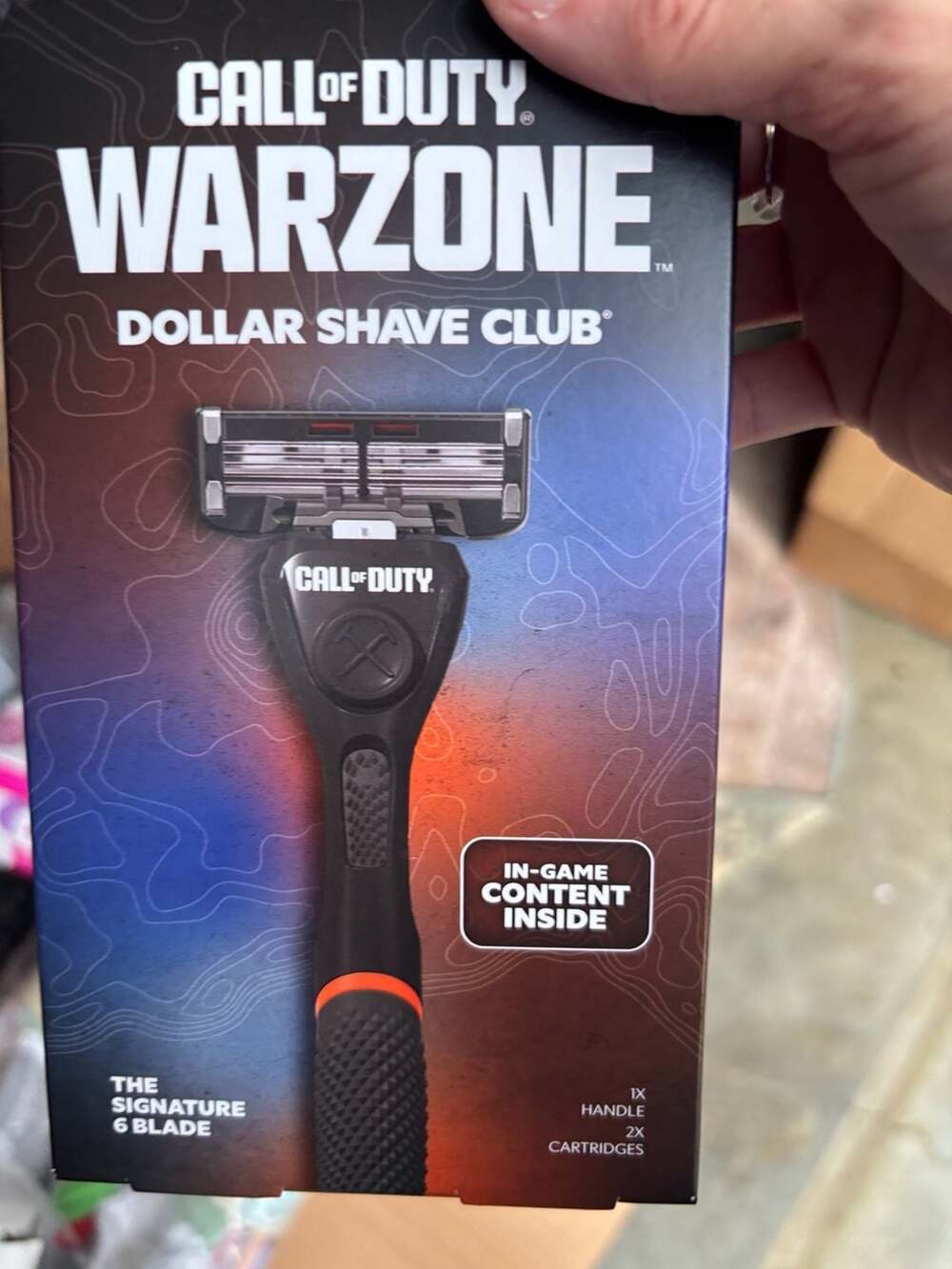Dollar Shave Club Call of Duty Warzone The Signature 6 Blade Razor Starter Set